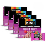 Kind Healthy Grains Energy Bars, Mixed Berry, 19G Whole Grains, Made With Super Grains, Gluten Free Snacks, 40 Ct