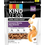 Kind Zero Added Sugar Keto Granola, Caramel Mocha Nut, Good Source Of Fiber, Gluten Free, Low Sugar, 5G Protein, 1 Count