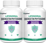 Liposomal Quercetin Phytosome 1600 Mg,Bromelain 200Mg,Zinc 30Mg,Vitamin C Turmeric 40 Mg,Highest Absorption,Quercetin Complex, 120 Softgels