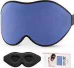 Litbear Sleep Mask For Men Side Sleeper, Sleeping Mask For Women Light Blocking, 3D Contoured Cup Eye Mask Sleeping, Soft Lightweight Sleep Eye Mask With Adjustable Elastic Strap For Traveling