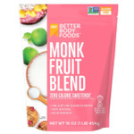 Betterbody Foods Monk Fruit Sweetener Blend, Raw Cane Sugar Substitute, Zero Calorie, Keto Diet Friendly, Zero Net Carbs, Zero Glycemic, Baking, Extract, Sugar Replacement, 1Lb, 16 Oz Betterbody Foods Monk Fruit Sweetener Blend, Raw Cane Sugar Substitute, Zero Calorie, Keto Diet Friendly, Zero Net Carbs, Zero Glycemic, Baking, Extract, Sugar Replacement, 1Lb, 16 Oz