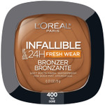 L'Oreal Paris Infallible Up To 24H Fresh Wear Soft Matte Longwear Bronzer. Waterproof, Heatproof, Transfer, Humidity And Sweatproof, Deep Tan, 0.31 Oz