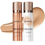 Luminess Silk Airbrush Spray Foundation & Primer Kit - Full Coverage Foundation, Anti-Aging Formula Hydrates & Moisturizes With Hyaluronic Acid, Aloe Vera & Hydrolyzed Silk (Shade - Light Medium)