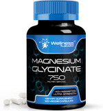 Magnesium Glycinate Capsules - 750Mg | 120 Count, Magnesium Supplement For Women And Men - Pure Complex Glicinato De Magnesio, High Absorption, Heart Health, Sleep Supplement