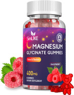 Magnesium Glycinate Gummies 400Mg, High Absorption Magnesium Gummies With L-Theanine, Ashwagandha & Gaba For Relaxation, Stress Relief & Sleep, Sugar Free, Vegan, 60 Raspberry