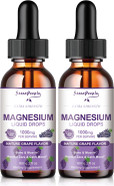 Magnesium Glycinate Liquid Drops - 1000Mg 5-In-1 High Absorption Liquid Magnesium Complex With D3/K2/B6 | Fast-Acting, Bone, Muscle & Sleep | Sugar-Free Strawberry Flavor, 2Fl Oz
