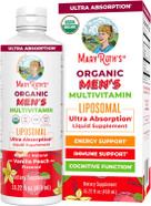 Maryruth Organics Multivitamin For Men | Sugar Free Mens Multivitamin | Liquid Vitamins For Men | Immune Support Supplement | Cognitive Health & Overall Wellness | Vegan | Non-Gmo | 15.22 Fl Oz