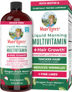 Maryruth'S Liquid Multivitamin + Hair Growth | Clinically Tested In Women For Thicker Hair & Facial Wrinkles | Biotin 10000Mcg | Lustriva Hair Growth Supplements | Skin Care | Ages 18+ | 30 Fl Oz