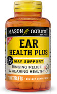 Mason Natural Ear Health Plus With B Vitamins, 50 Day Supply, Supports Normal Ear Health And Ringing