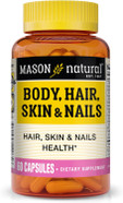 Mason Natural Hair, Skin & Nails Premium Beauty Supplement With Biotin & Vitamins A, C, E, And B-Complex, 60 Capsules