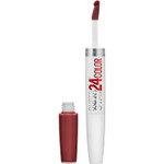 Maybelline Super Stay 24, 2-Step Liquid Lipstick Makeup, Long Lasting Highly Pigmented Color With Moisturizing Balm, Keep Up The Flame, Red, 1 Count