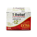 Medinatura T-Relief Extra Strength Cream Arnica +12 Natural Homeopathic Relieving Actives For Back Neck Joint Muscle Hand & Foot Aches Pains & Soreness - 8 Oz
