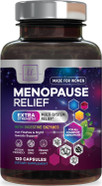Menopause Supplements For Women - 8 Billion Cfu Probiotics, Hot Flash, Night Sweats & Menopause Relief Probiotic For Vaginal, Digestive Health & Immune Support With Black Cohosh - 120 Capsules