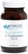 Metabolic Maintenance L-Tryptophan - 500Mg Amino Acid In The 'Free Form' For Superior Absorption + Vitamin B6 - Mood + Appetite Supplement, Vegan + No Fillers (60 Capsules)