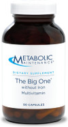 Metabolic Maintenance The Big One Multivitamin Without Iron - Iron Free Multivitamin For Women & Men With Vitamin A, C, Minerals, Methylated B Complex, Multi Vitamin - 30 Capsules