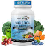 Methylated Mens Multivitamins - Daily Mens Vitamins With 44 Organic Whole Food - Multivitamin For Men With Iron & Fermented Nutrients - Vegan Daily Vitamin For Men With B-Complex, Probiotics, Omegas