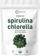 Micro Ingredients Organic Spirulina Chlorella Tablets, 720 Tablets (4 Month Supply) | 50/50 Blend Superfood | Cracked Cell Wall For Better Absorption | Rich In Vegan Protein & Chlorophyll