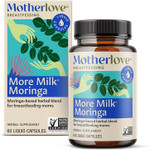 Motherlove More Milk Moringa (180 Liquid Caps) Moringa-Based Lactation Supplement To Support Breast Milk SupplyNon-Gmo, Organic Herbs, Vegan, Kosher