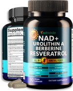 Nad Supplement For Women And Men. Longevity Formula With Liposomal Nad+, Trans Resveratrol, Urolithin-A, Berberine, Coq10. Nmn Supplement Alternative. 90 Count