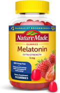 Nature Made Melatonin 5Mg Adult Melatonin Gummies, 100% Drug Free Sleep Aid, 70 Gummies, Extra Strength