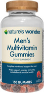 Nature'S Wonder Men'S Multivitamin Gummies, Supports Immune Health, Energy, Metabolism And Muscles With Vitamins A,C,D,B6,B12, 150 Men'S Daily Multivitamin Gummies, 75 Day Supply