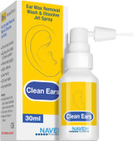Naveh Pharma® Cleanears | Fast-Acting Ear Wax Removal Spray | Breaks Down & Dissolves Earwax In Just 1 Treatment | Clinically Proven To Be 300% More Effective W/Mineral Oil | Gentle & Safe 1.69 Fl Oz