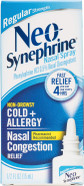 Neosynephrine Nasal Spray For Cold & Sinus Relief, Fast Relief, Pharmacist Recommended, Clear, Regular Strength, 0.5 Fl Oz