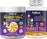 Nubest Bundle Vanilla Plant-Based Protein 10 Serving Tall Kids 60 Chewable Tablets - Multivitamin, Calcium, Probiotic, Omega 3-6-9 And More