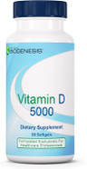 Nutra Biogenesis Vitamin D 5000 - Vitamin D3 5000 Iu Softgel Capsules For Men And Women, Vit D Supplement For Immune Support, Healthy Teeth & Bone Health - 90 Softgels