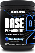 Nutrabio Base Pre-Workout Powder 200Mg Caffiene, Sustained Energy, Focus, Endurance, Pump, Sugar Free, Clean Preworkout For Men And Women - Beta Alanine, L-Tyrosine, 30 Servings - Fruit Punch