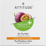 ATTITUDE Air Purifier with Activated Carbon Filter, Plant- and Mineral-Based Ingredients, Traps Air Pollutants, Vegan and Cruelty-Free, Passionfruit, 8 Ounce