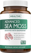 Organic Irish Sea Moss Capsules - Organic Sea Moss Capsules With Bladderwrack Burdock Root And Black Pepper Extract For Enhanced Absorption - Vegan Non-Gmo & Made In The Usa (3 Month Supply)