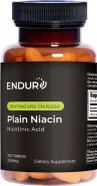 Plain Niacin - 250Mg Immediate Release Niacin With Flush (Vitamin B-3) - Nicotinic Acid 100 Tablets - Non-Gmo, Vegan, Gluten Free Company