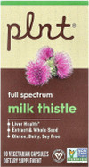 Plnt Milk Thistle For Liver Health - Full Spectrum Extract & Whole Seed (90 Capsules)
