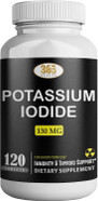 Potassium Iodide130 Mg - Ki Tablets- Potassium130 Mg - Usa Made Potassium Iodine Pills Yodo Naciente, Yoduro De Potasio - 120 Tablets
