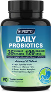 Probiotics For Women-Men Digestive Health With 120 Billion Cfus, Prebiotics And Probiotics For Women-Men, Digestive Enzymes, Nutrient Absorption, Immune Support, 90 Veggie Caps (45 Days Supply)
