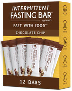 Prolon Fast Bars | Keto, Gluten Free, Dairy Free, Plant Based Protein, Intermittent Fasting Bars | Developed To Not Break Your Fast | Chocolate Chip, 12 Ct