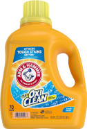 Arm & Hammer Liquid Laundry Detergent Plus OxiClean, Fresh Scent, 70 loads