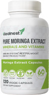 Pure Moringa Extract Capsules  20:1 (20,000 Mg) Potent Formula  Vegan Superfood Supplement With Vitamins & Minerals  Energy, Immunity, Digestion & Mood Support  120 Capsules  Non-Gmo, Gluten-Free