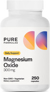 Pureformulas Magnesium Oxide 300 Mg  Healthy Heart, Muscle Relaxation, Immune Support, Non-Gmo Vegetarian Capsules  250 Count