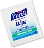 Purell Premoistened Sanitizing Hand Wipes,Fragrance Free, 100/Box