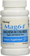 Rising Pharma - Mag64 Magnesium Chloride With Calcium Tablets - 60 Counts