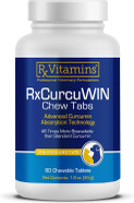 Rx Vitamins Curcuwin Curcumin For Pets - Cat Immune Support - Dog Digestive Support - 90 Ct