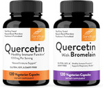 Sandhu'S Quercetin 1000Mg & Quercetin With Bromelain 1000Mg Per Serving Bioflavonoids Supplement Complex| Supports Immune Health For Men & Women
