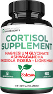 Satoomi 8In1 Cortisol Manager With Magnesium Glycinate, Ashwagandha, Rhodiola Rosea, Lions Mane & More - Cortisol Reducer Supplement Men & Women - 60 Capsules