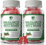 Saw Palmetto For Men & Women, 15 In 1 Saw Palmetto Extract Gummies With Pumpkin Seed Oil, Prostate Health Supplements For Men, Advanced Dht Blocker, Hair & Urinary Health Support, 60 Ct