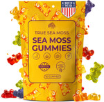 Sea Moss Gummies With Bladderwrack, Burdock Root & Magnesium  Vegan Supplement For Adults & Kids  Plant-Based, Fruity Flavor  60 Gummies, Made In Usa