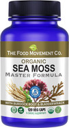 Sea Moss Master Formula With Burdock Root & Bladderwrack For Gut Health | Organic Vegan Supplement For Women & Men | Irish Sea Moss Blend For Optimal Well-Being (120)