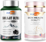 Shilajit For Men & Skin Health Beauty Collagen Capsules Bundle