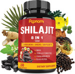 Shilajit Himalayan Capsules - 3 Month Supply - Combined Ashwagandha, Ginseng, Saw Palmetto, Maca, Tribulus, Chaga, Black Pepper